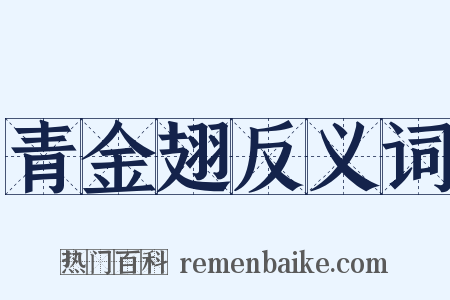 青金翅反义词是什么意思的图片